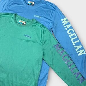 Magellan Shirt Womens 2XL Boyfriend Fit Long Sleeve Fishing Performance LOT OF 2
